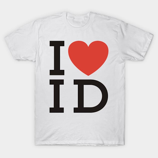 I Love Idaho T-Shirt by 99MainStreet